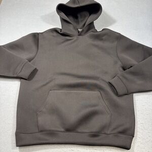 Boohooman Men's "Worldwide" HOODED  SWEATSHIRT MENS XS LOOKS WET SUIT MATERIAL